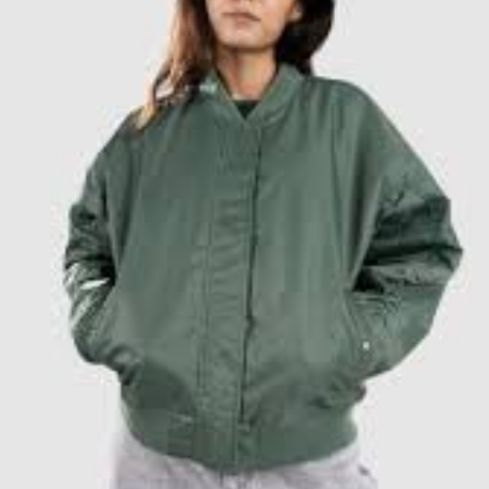 Vans Women's Green Bennett Bomber Jacket - Picture 2 of 8